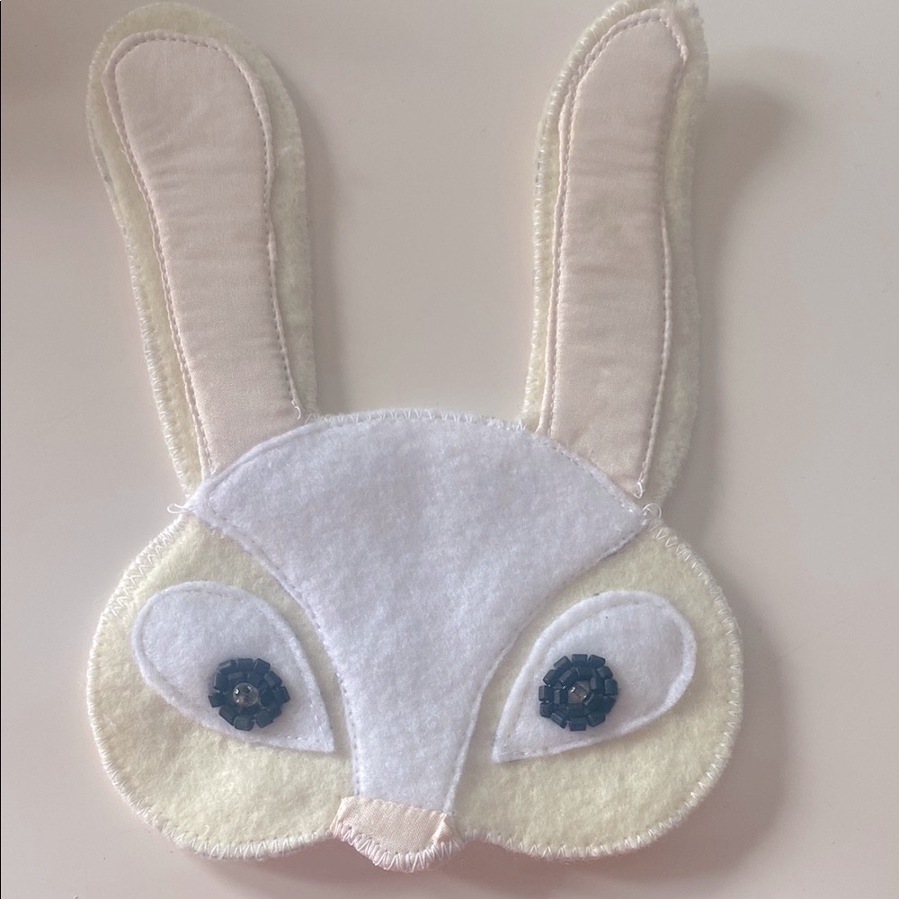 Charming handmade Easter Bunny Felt Patch